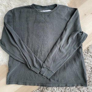 Old Navy Long Sleeve Olive Green Thermal Size L